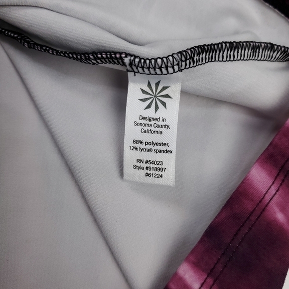 ATHLETA Purple Pattern Excercise Runners Top XXS - Picture 6 of 9